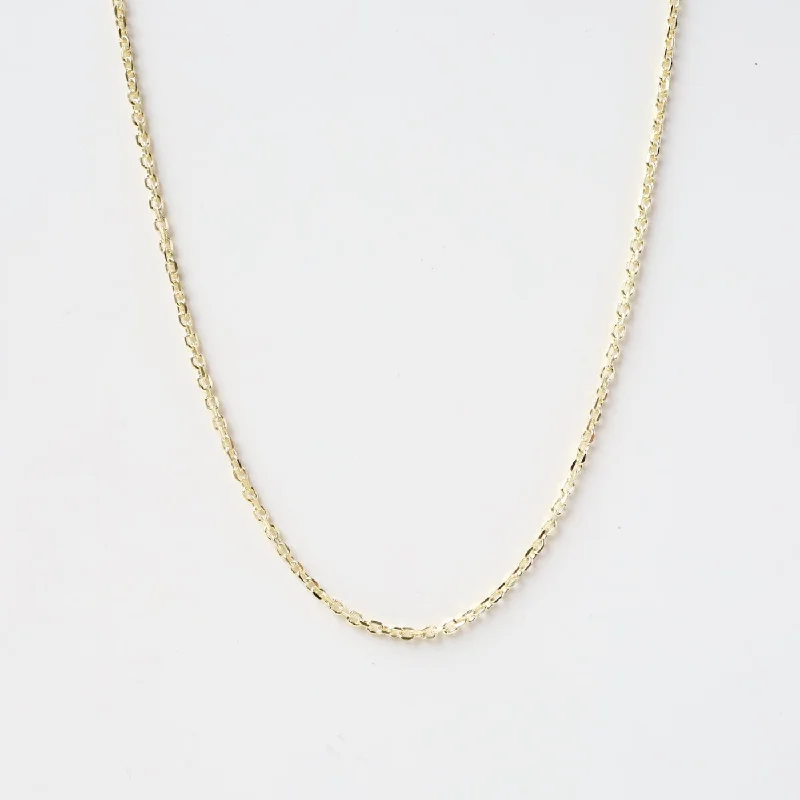 Gold Plated Cable Chain - 18"