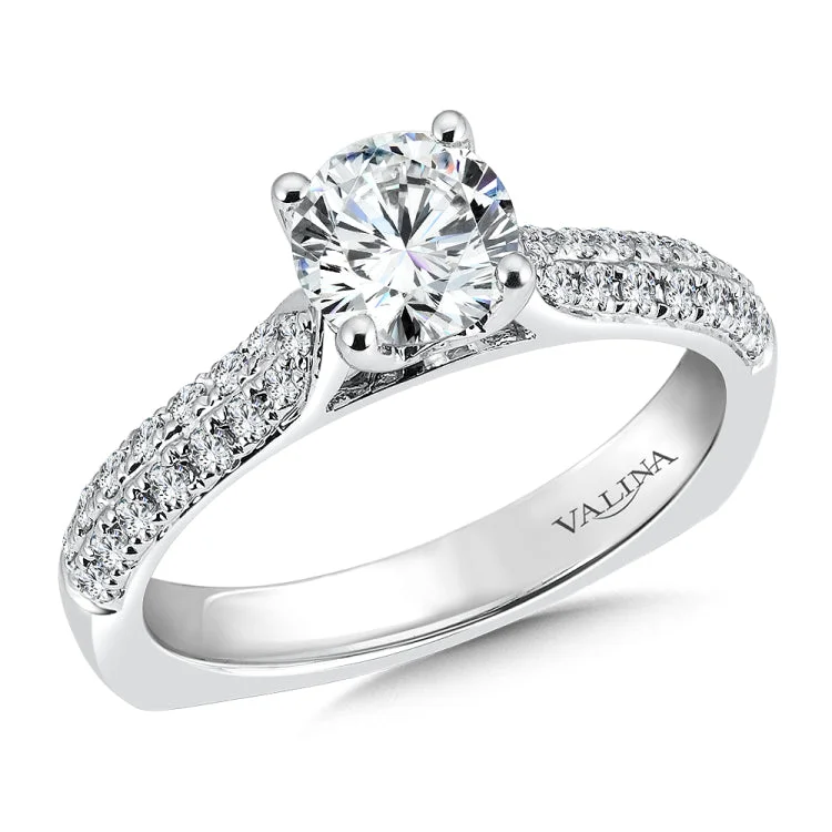 Engagement Ring with Side Stones