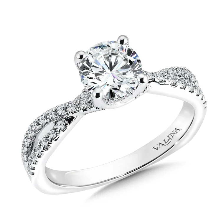 Engagement Ring with Side Stones