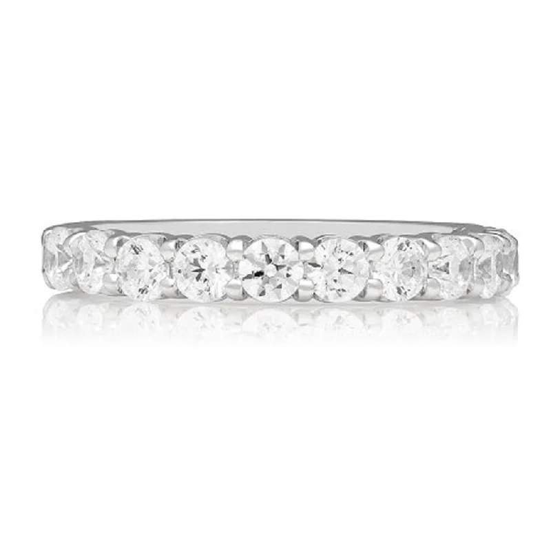 14K White Gold Diamond Anniversary Band