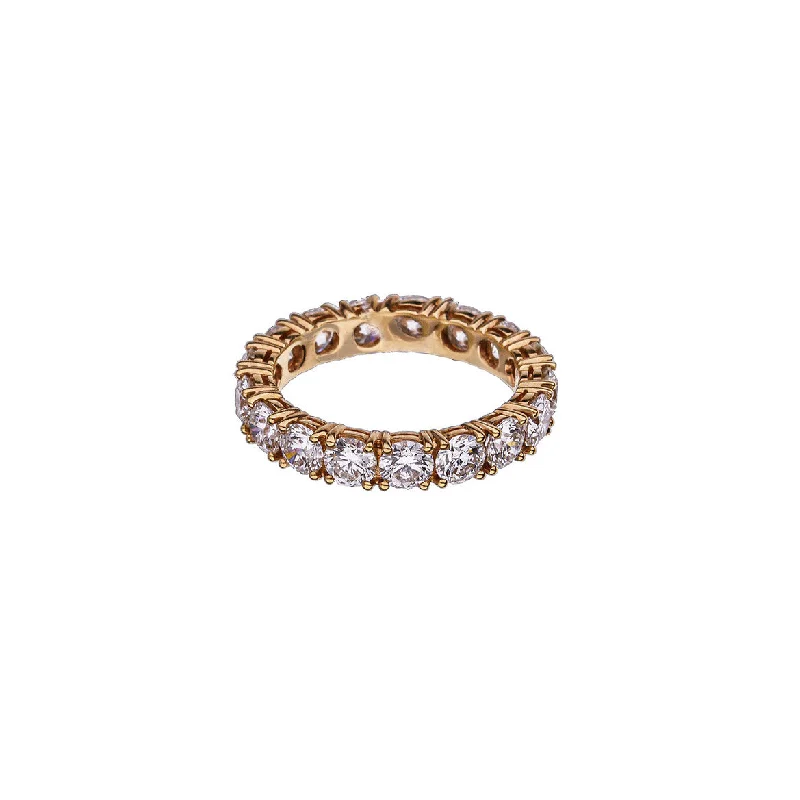 18K Rose Gold 17-Diamond Eternity Band