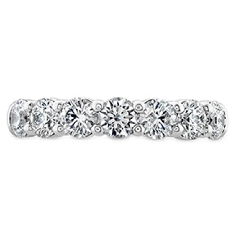 18K White Gold Hearts On Fire Signature 7-Stone Band