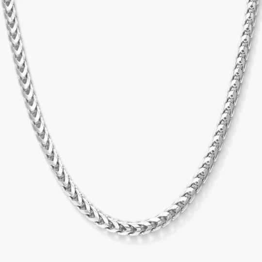 3mm Franco Chain - White Gold