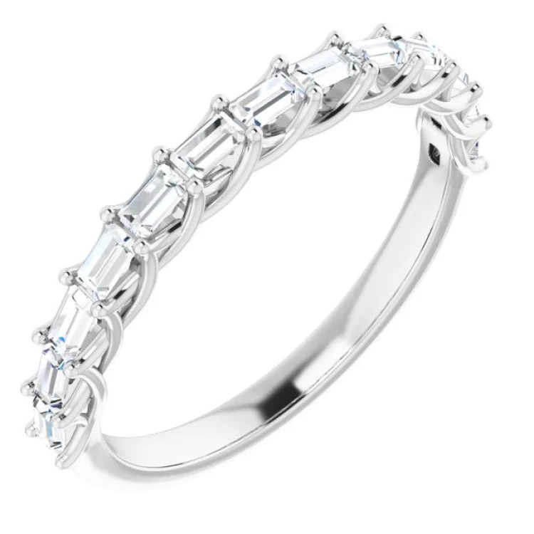 Platinum 3/8 CTW Natural Diamond Anniversary Band