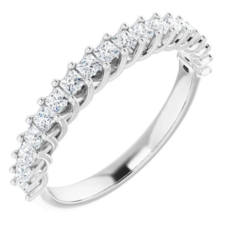 Platinum 1/2 CTW Natural Diamond Anniversary Band