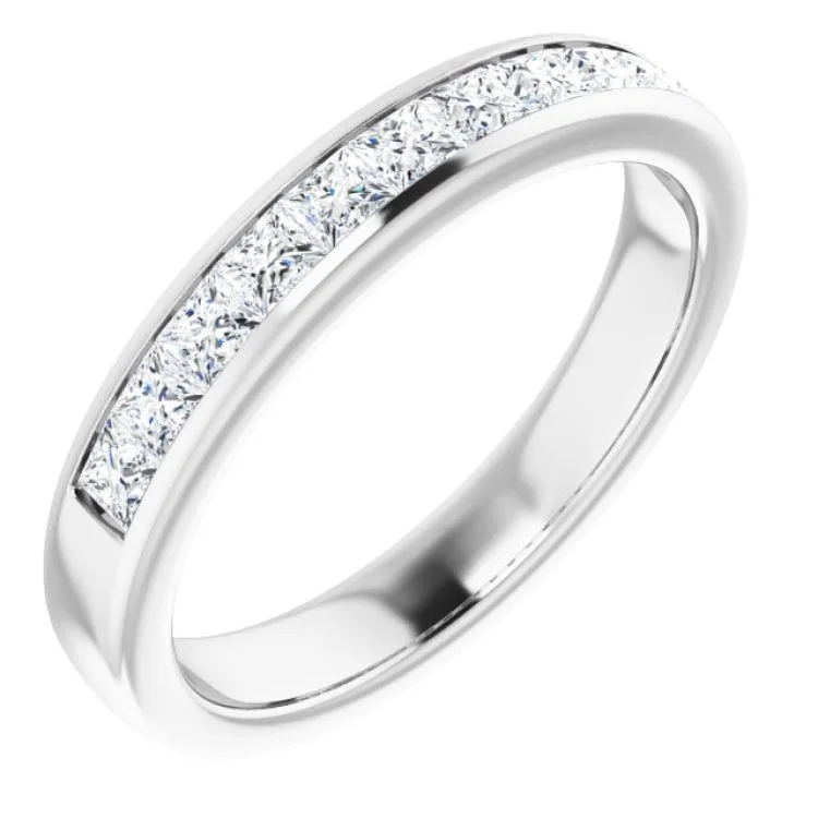 Platinum 1 CTW Natural Diamond Band