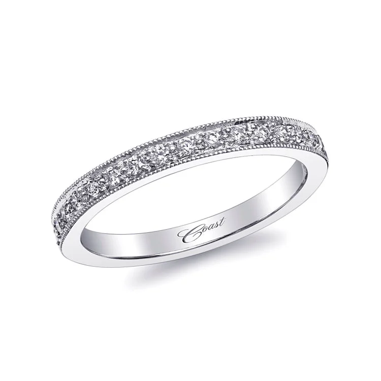 14 KT Diamond Band in White Gold