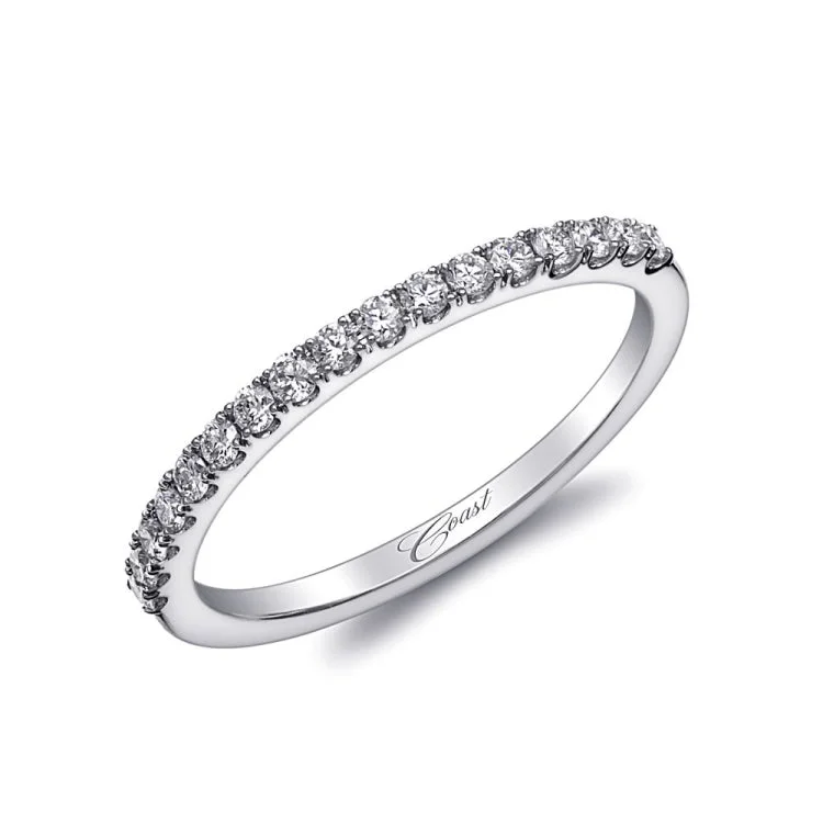 Wedding Band 14 KT White Gold With 0.25 ctw