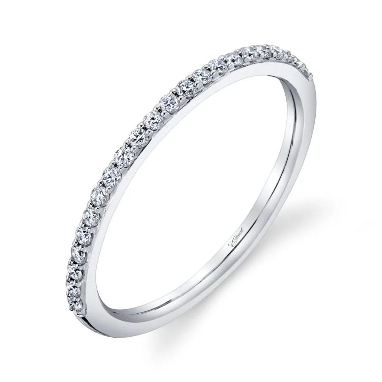 Wedding Band 14 KT White Gold With 0.17 ctw