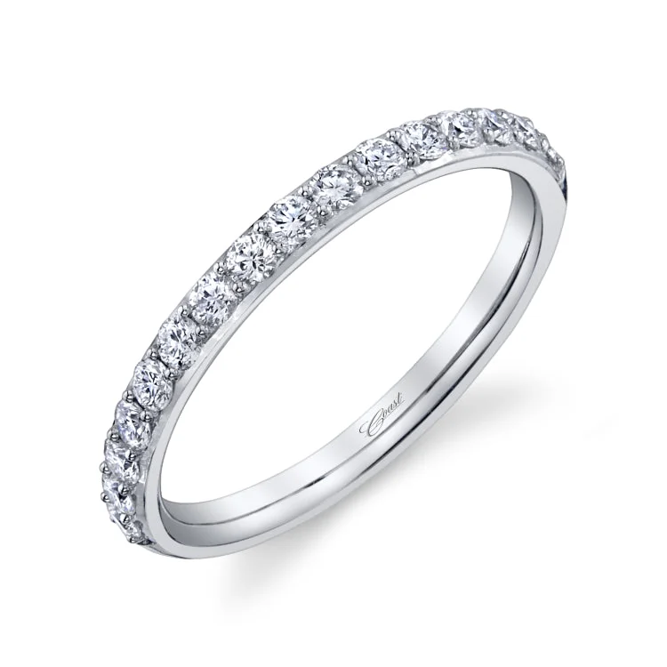 Wedding Band 14 KT White Gold With 0.39 ctw