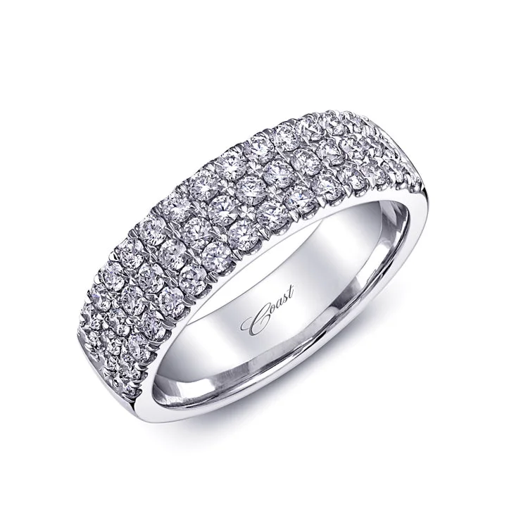 14 KT Diamond Band in White Gold