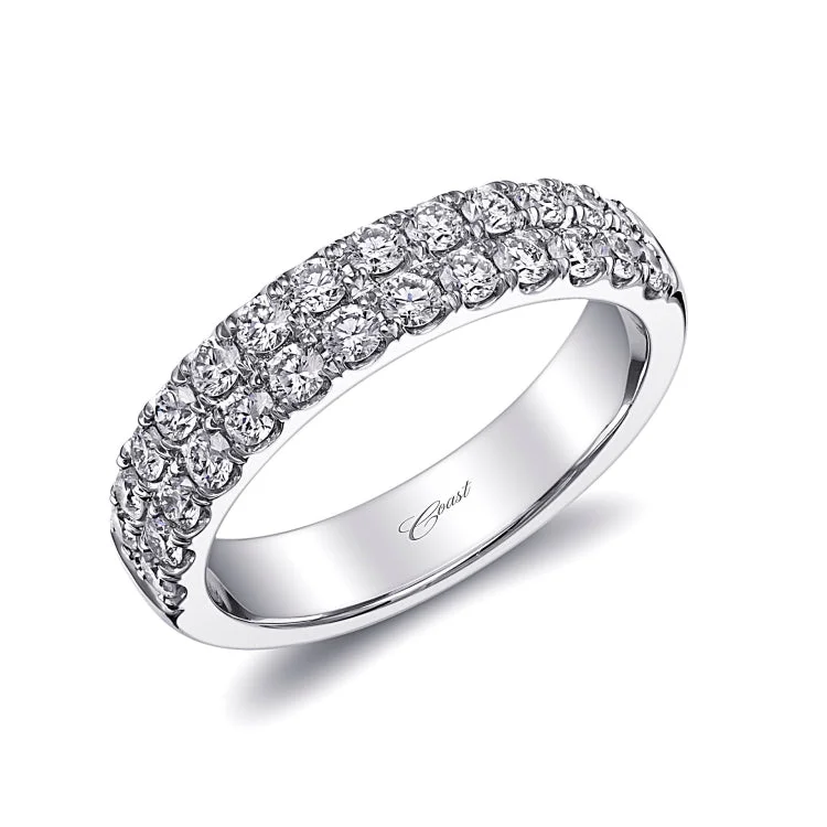 14 KT Diamond Band in White Gold