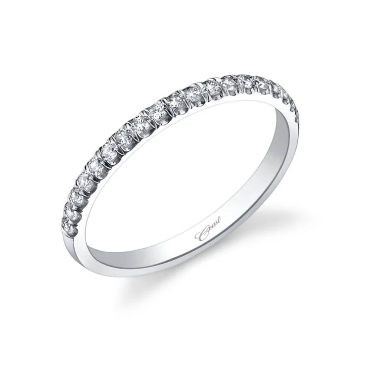 Wedding Band 14 KT White Gold With 0.19 ctw