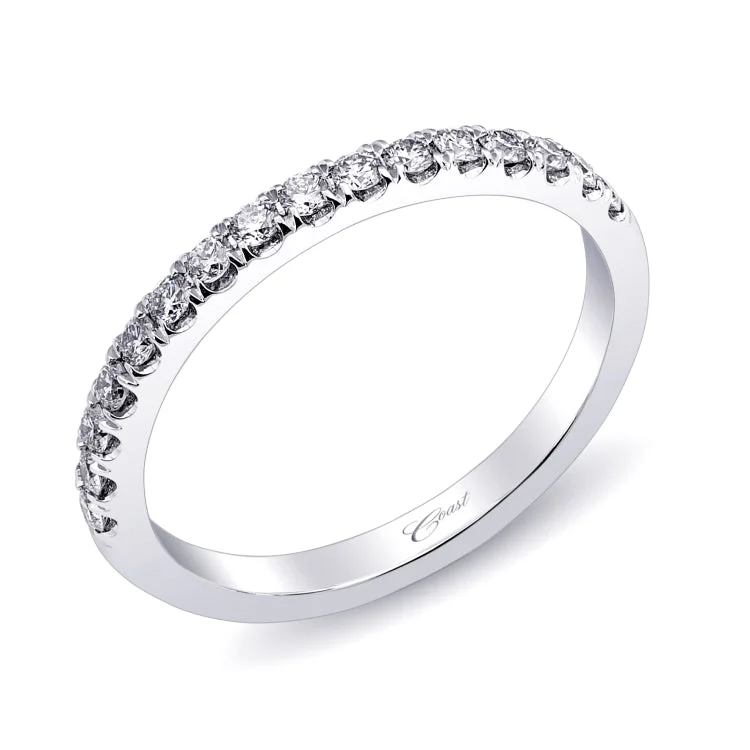 Wedding Band 14 KT White Gold With 0.28 ctw