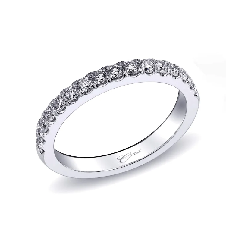 Wedding Band 14 KT White Gold With 0.23 ctw