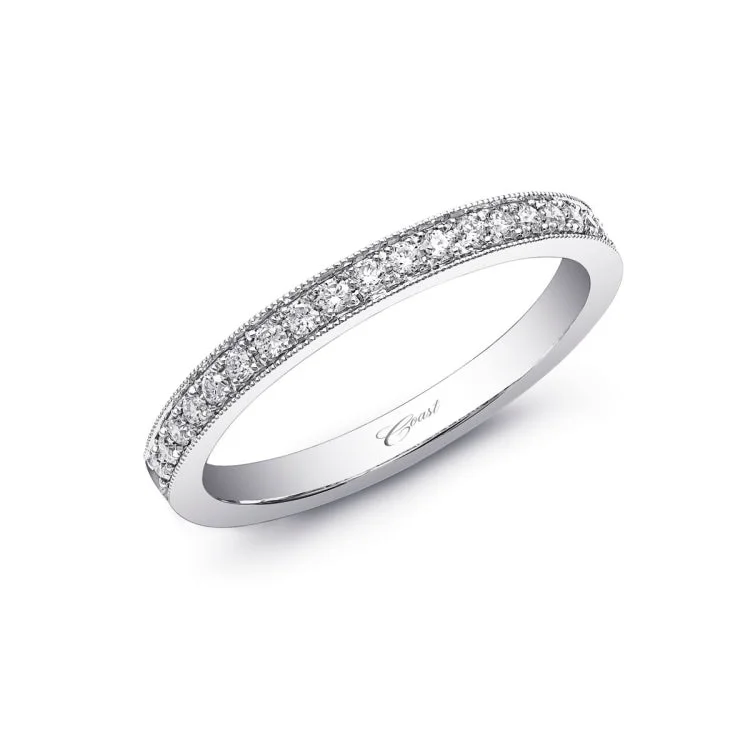 14 KT Diamond Band in White Gold