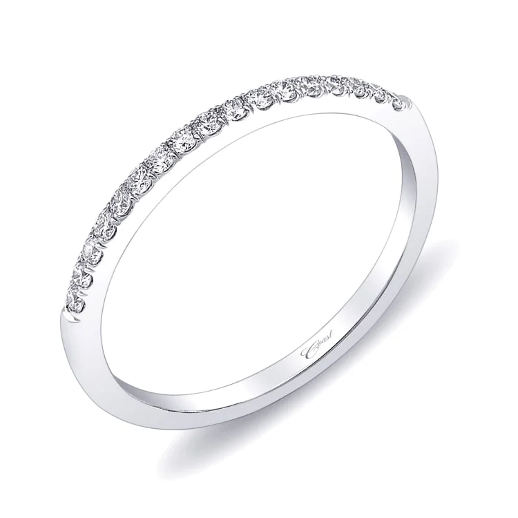 Wedding Band 14 KT White Gold With 0.16 ctw