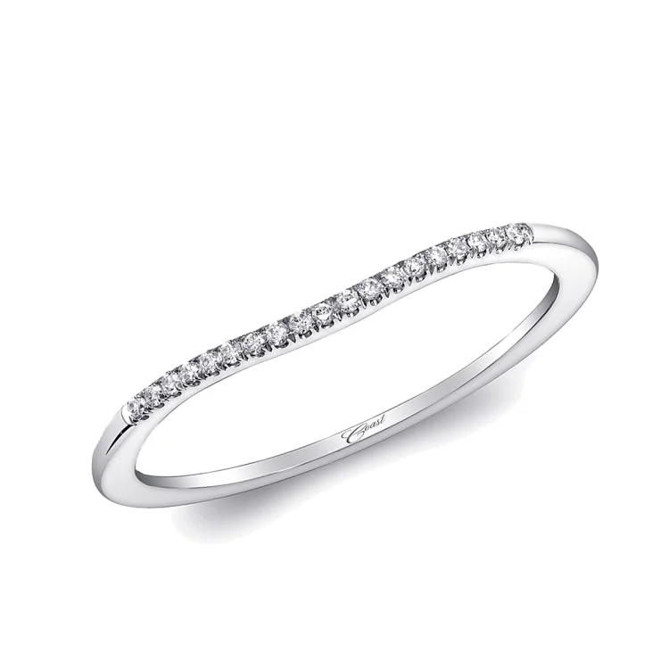 Wedding Band 14 KT White Gold With 0.06 ctw