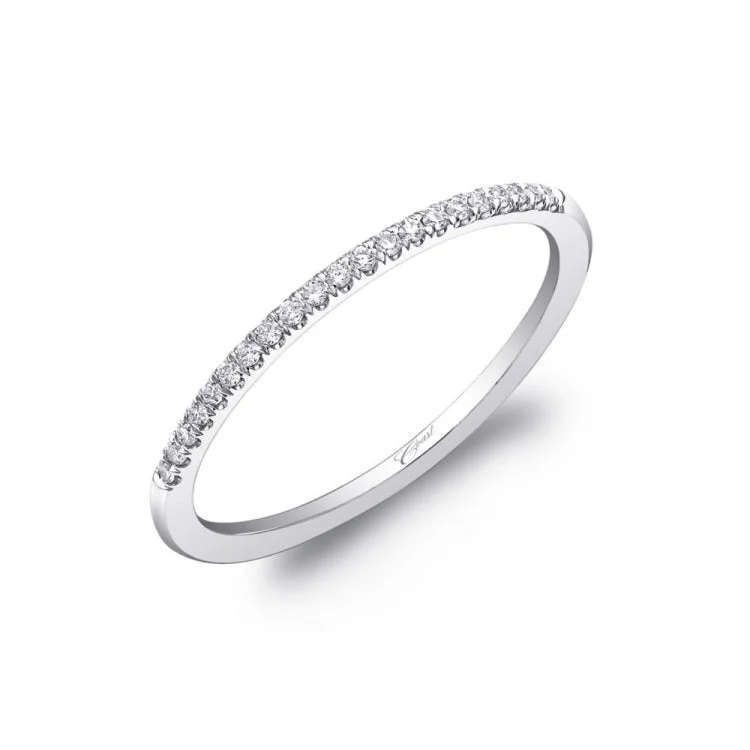 Wedding Band 14 KT White Gold With 0.09 ctw