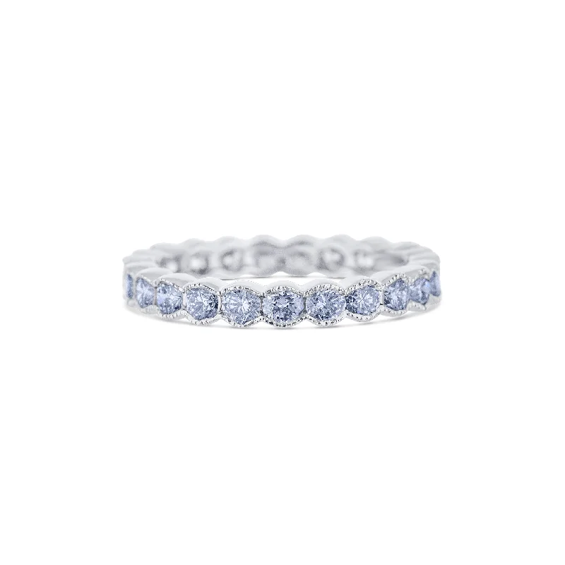 Diamond Eternity Band 18K White Gold