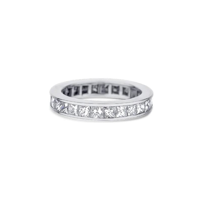 Platinum 26 Princess Cut Diamond Eternity Band