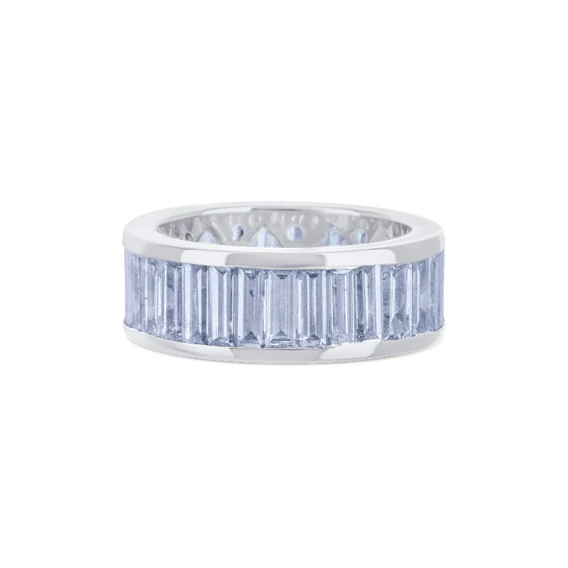 Platinum Diamond Baguette Eternity Band