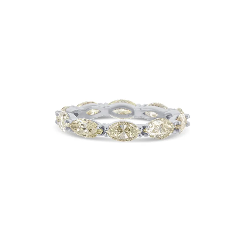 Platinum Marquise Eternity Band