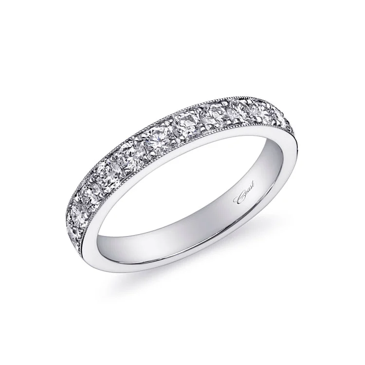 14 KT Wedding Band in White Gold