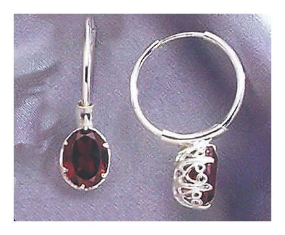 Gwyneth Garnet Earrings