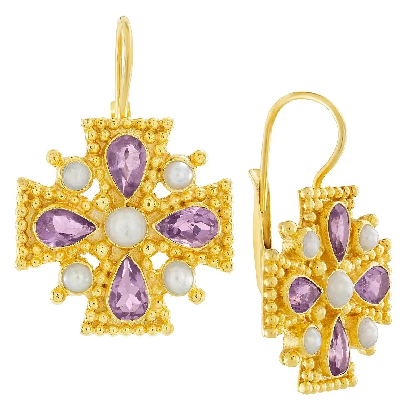 Isabella of Castille Amethyst Earrings