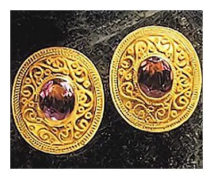 Shropshire Amethyst Clip Back Earrings