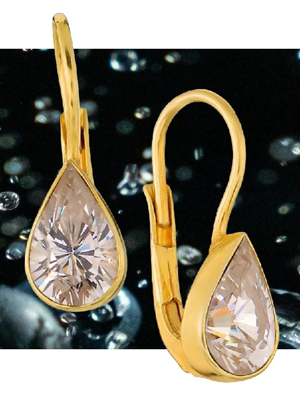 The Romaunt of Margret Cubic Zirconia Teardrop Earrings