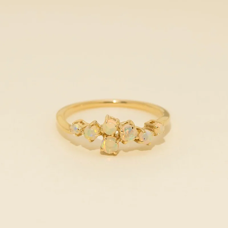 Parlé Australian Opal Ring in 14kt Yellow Gold