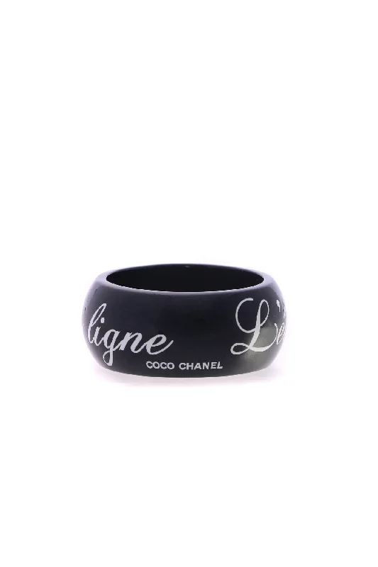 "L'Elegance C'est la Ligne" Bangle Bracelet