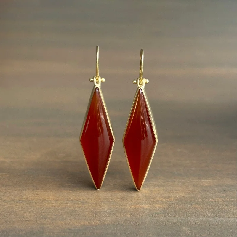 Carnelian Kite Earrings