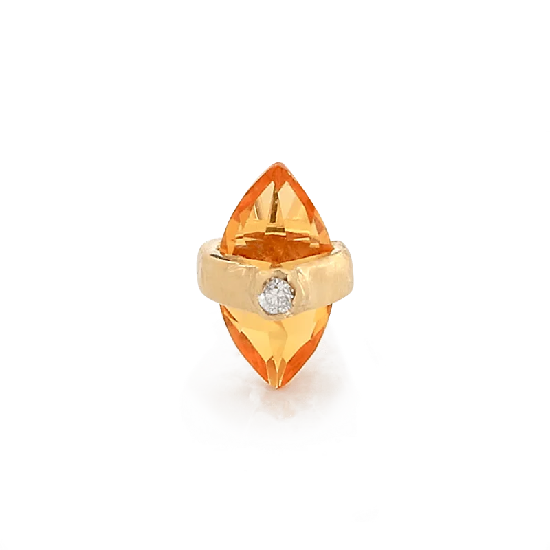 Crystalized w/ DIA - Citrine