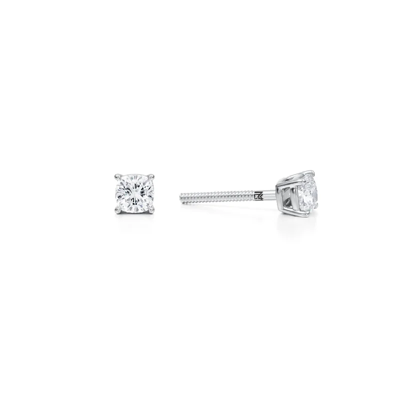 Cushion Lab Grown Diamond Stud Earrings