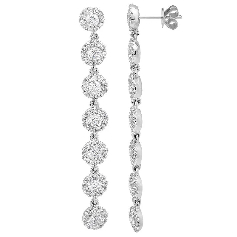 Diamond Lariat Earrings