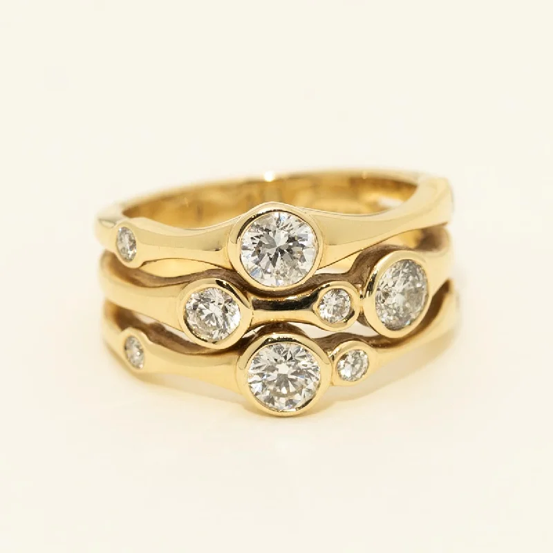 Diamond Fashion Ring in 14kt Yellow Gold (1ct tw)