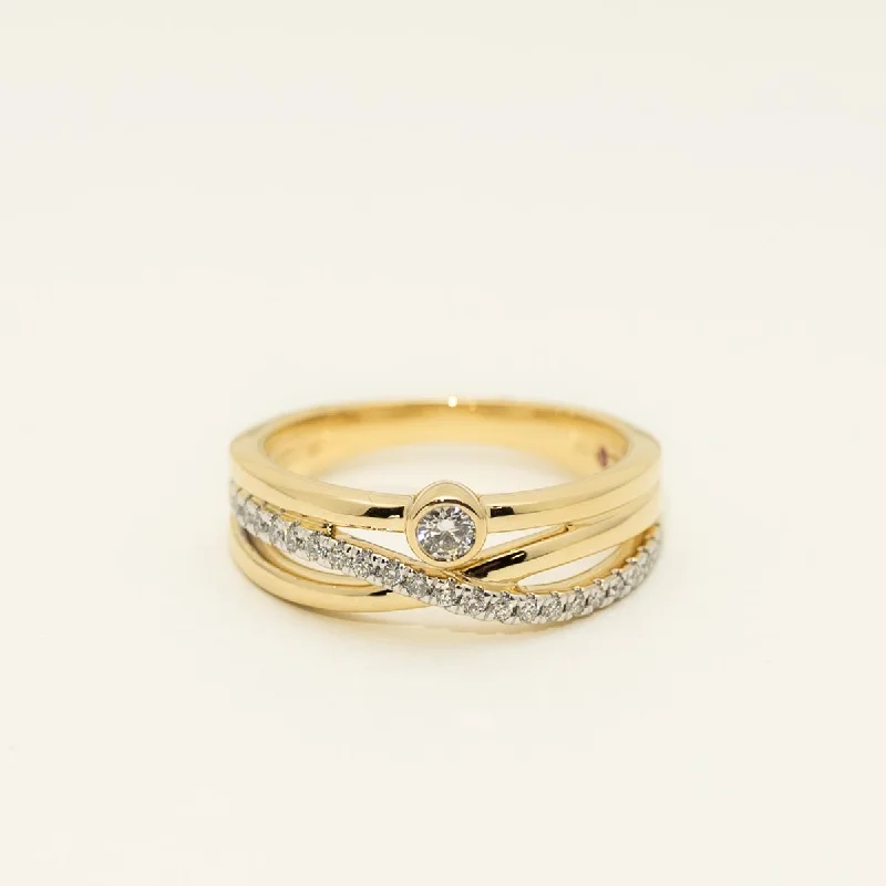 Diamond Fashion Ring in 18kt Yellow Gold (1/4ct tw)