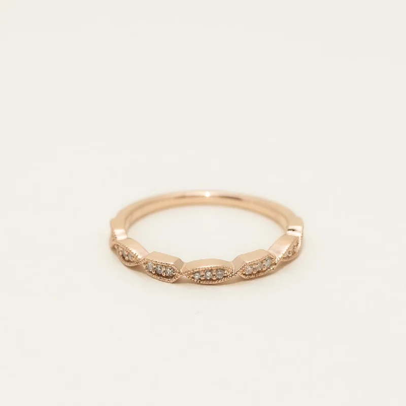 Diamond Stackable Ring in 10kt Rose Gold (1/10ct tw)