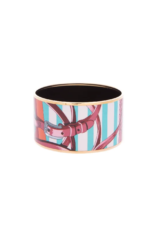 Enamel Bangle Bracelet