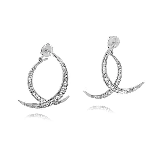 Half Moon Diamond Fashion Earrings