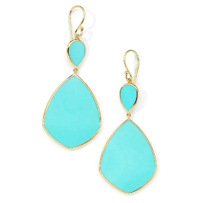 IPPOLITA Polished Rock Candy Snowman Earrings in Turquoise