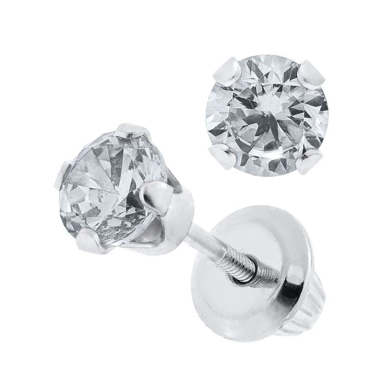 Kid's Cubic Zirconia Earrings