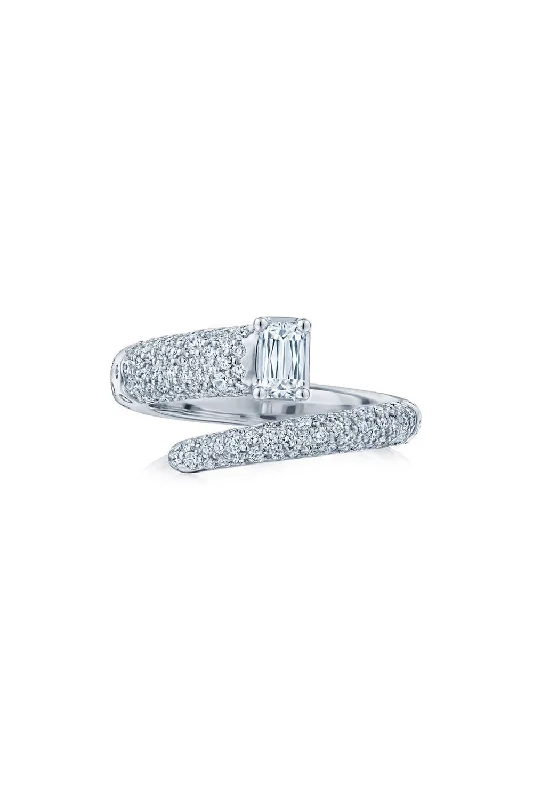 Cobblestone Diamond Wrap Ring