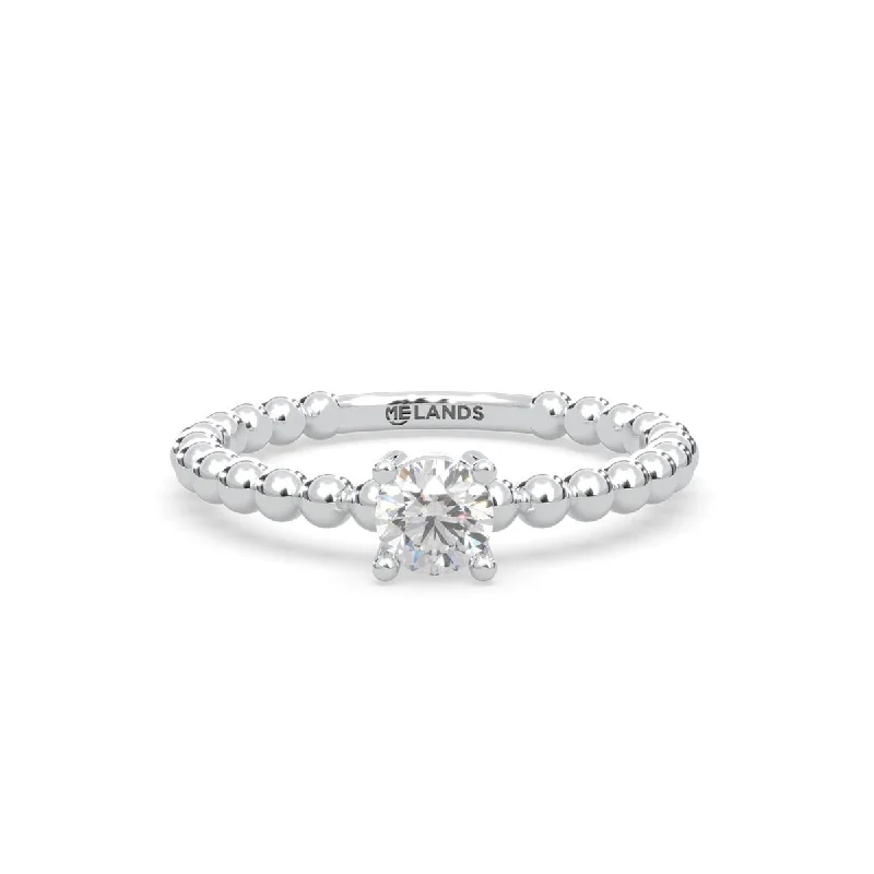 Lands Collection Spirit Diamond Ring in White Modern Electrum (1/3ct)