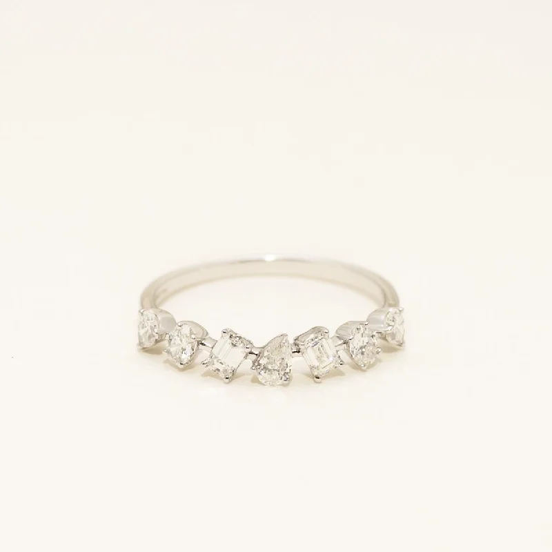 Multi Shape Diamond Ring in 14kt White Gold (5/8ct tw)