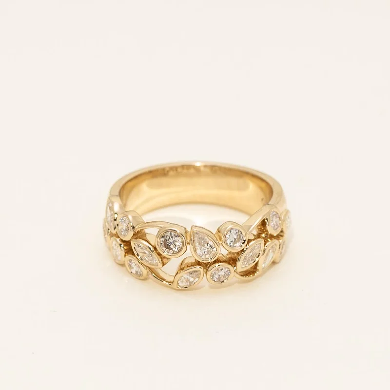 Multi Shaped Diamond Ring in 14kt Yellow Gold (7/8ct tw)