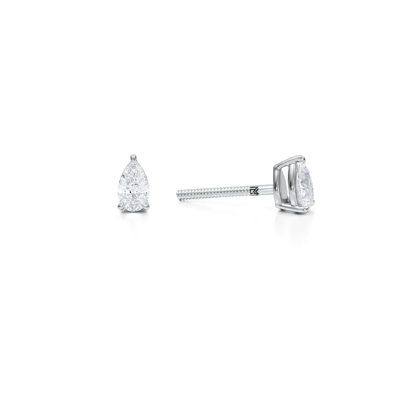 Pear Lab Grown Diamond Stud Earrings